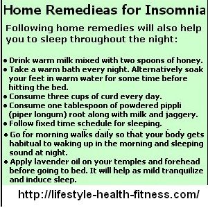 Find types, symptoms and Natural Remedies for Insomnia