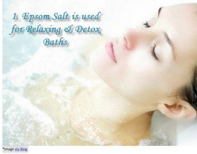 Epsom salt bath
