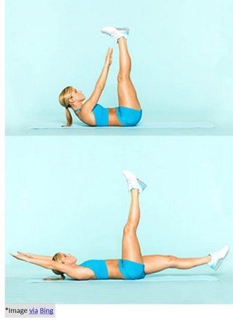 Pike-and-extend for flat tummy