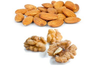 walnuts and almonds