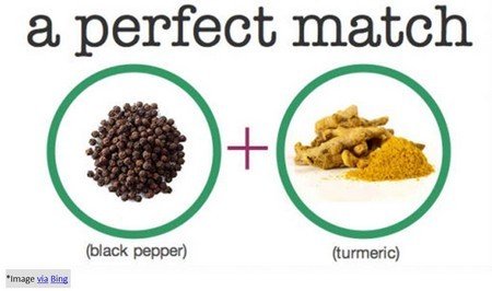 Turmeric and black pepper