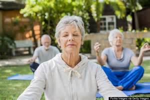 Doing yoga and meditation combined