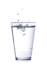 Glass of warm water for good health