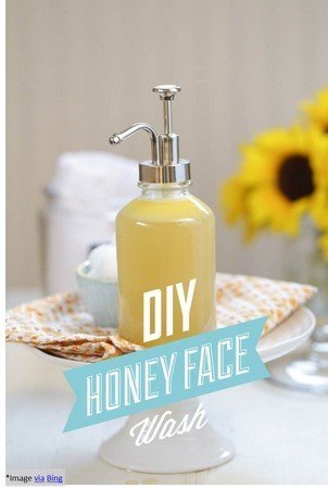 Natural DIY Honey face wash