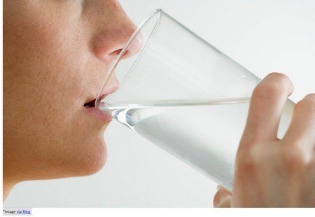 drinking water