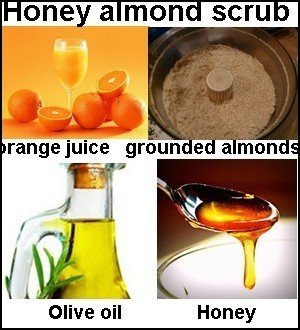 Honey almond scrub