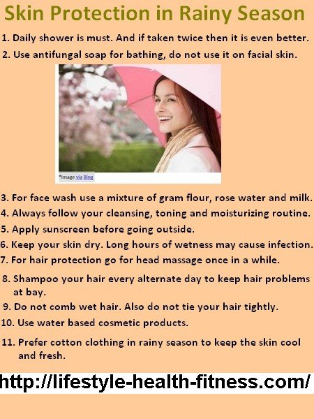 Protection and Skincare in Rainy Season