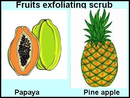 Fruits exfoliation scrub