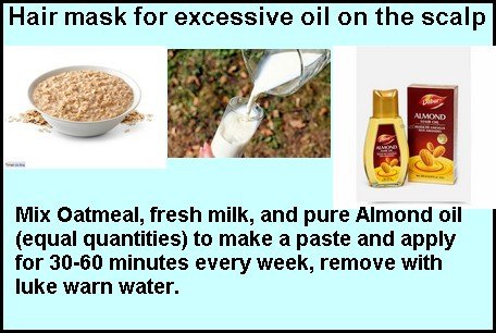 Hair mask for excessive oil on the scalp