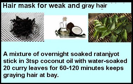 hair mask for weak and gray hair