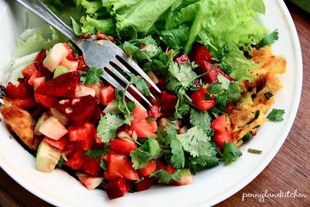 omelet-salad