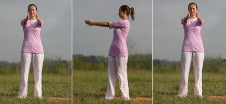 Katichakrasana Yoga Pose - Standing Spinal Twist Yoga Pose