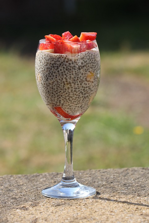 Chia seeds pudding