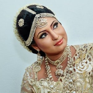 Karwa chauth makeup and hairstyle