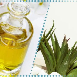 Coconut oil and aloe vera mask for hair!