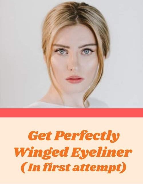 Get perfect winged eyeliner in first attempt!